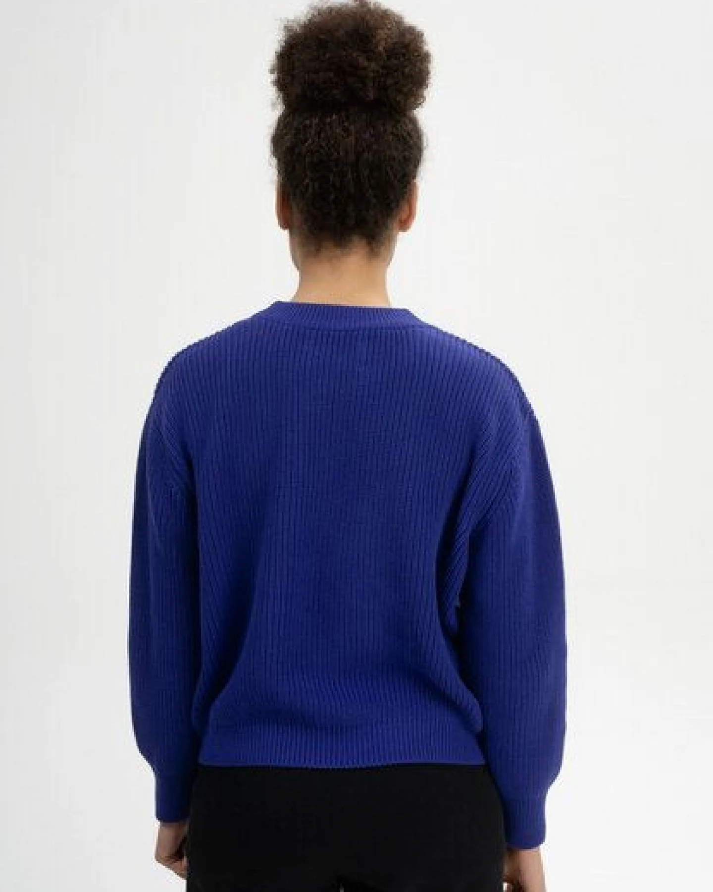 MELA Rippstrick Pullover Style ADAH aus 100% Bio-Baumwolle – Ansicht 2