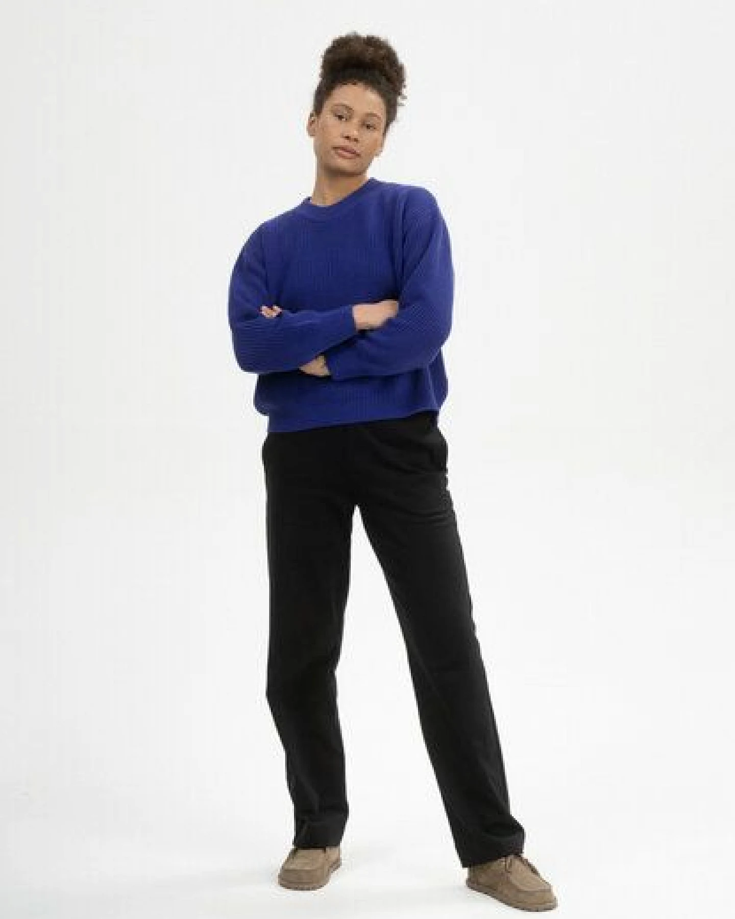 MELA Rippstrick Pullover Style ADAH aus 100% Bio-Baumwolle – Ansicht 3