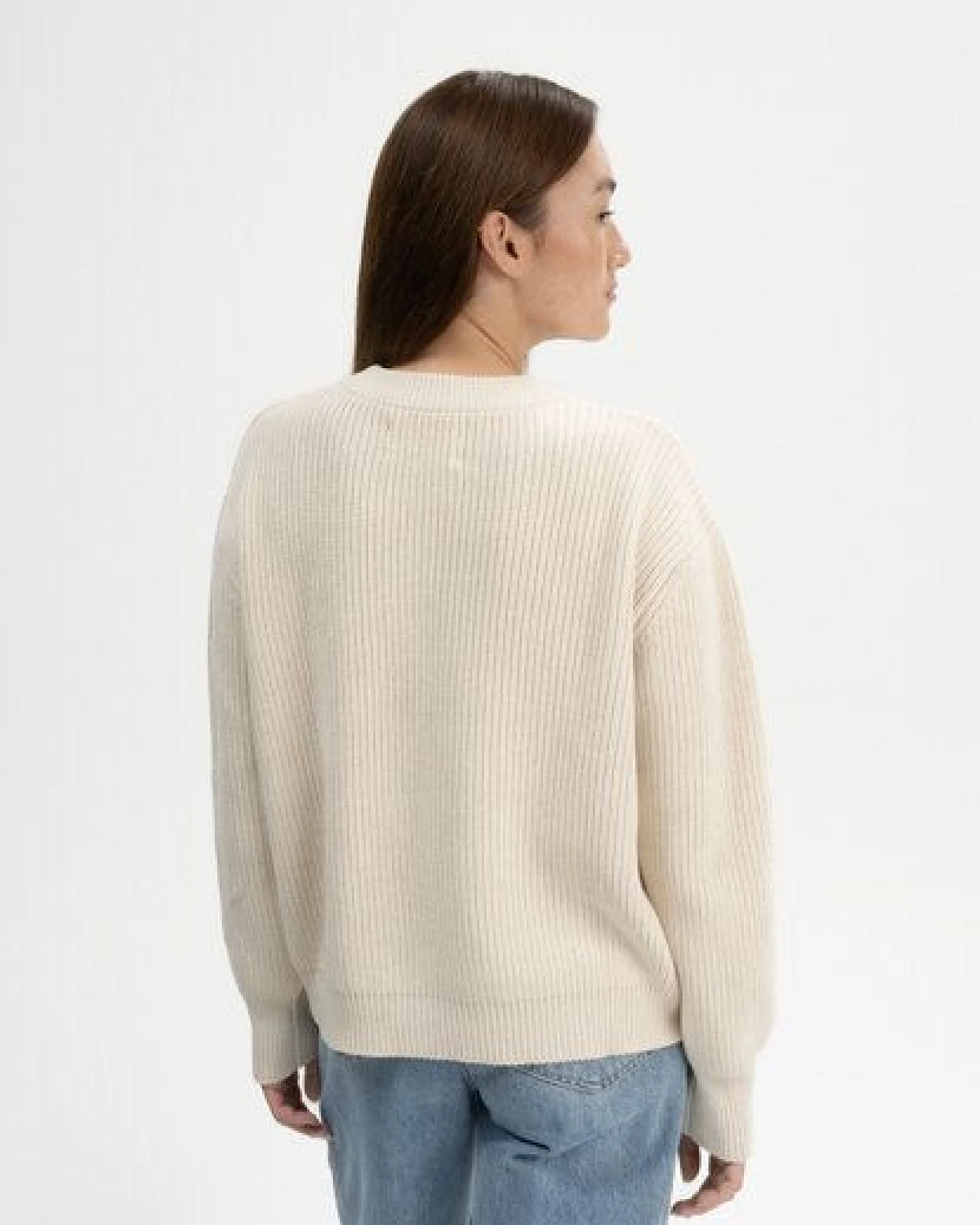 MELA Rippstrick Pullover Style ADAH aus 100% Bio-Baumwolle – Ansicht 3