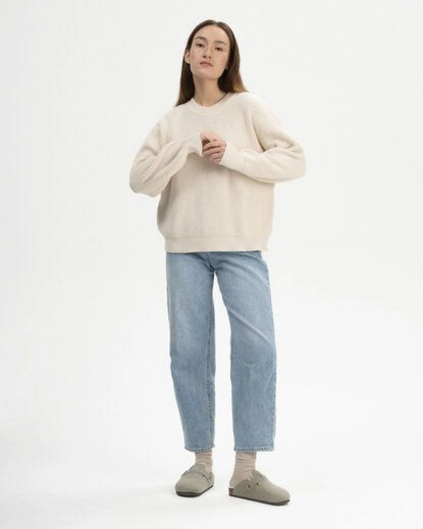 MELA Rippstrick Pullover Style ADAH aus 100% Bio-Baumwolle – Ansicht 4