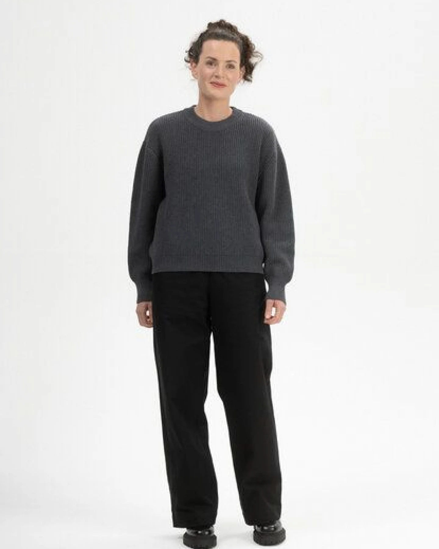 MELA Rippstrick Pullover Style ADAH aus 100% Bio-Baumwolle – Ansicht 3