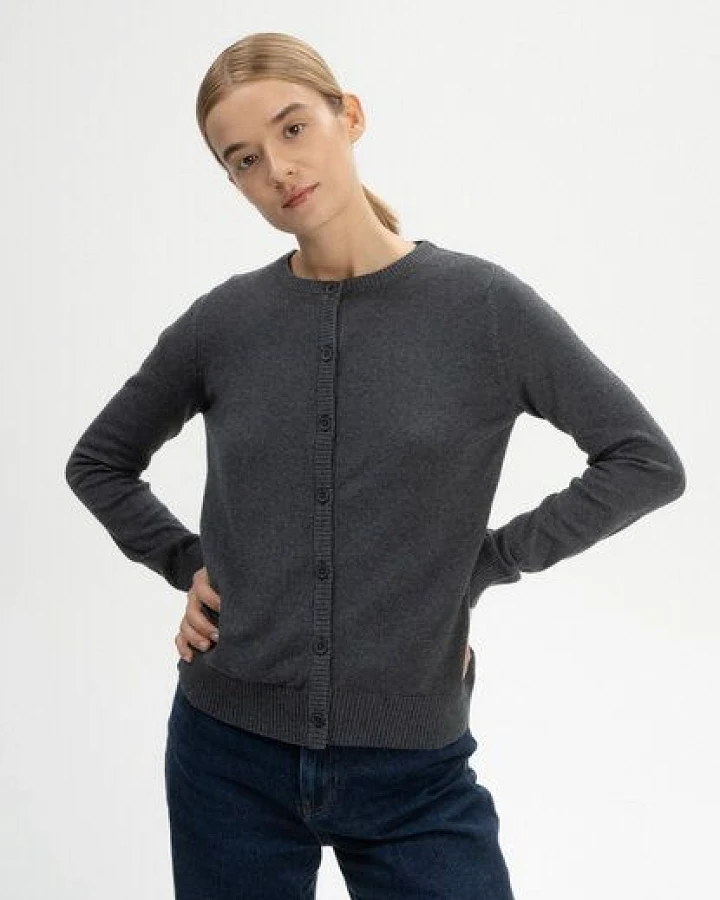 MELA Feinstrick Cardigan Style NAMEEN aus 100% Bio-Baumwolle