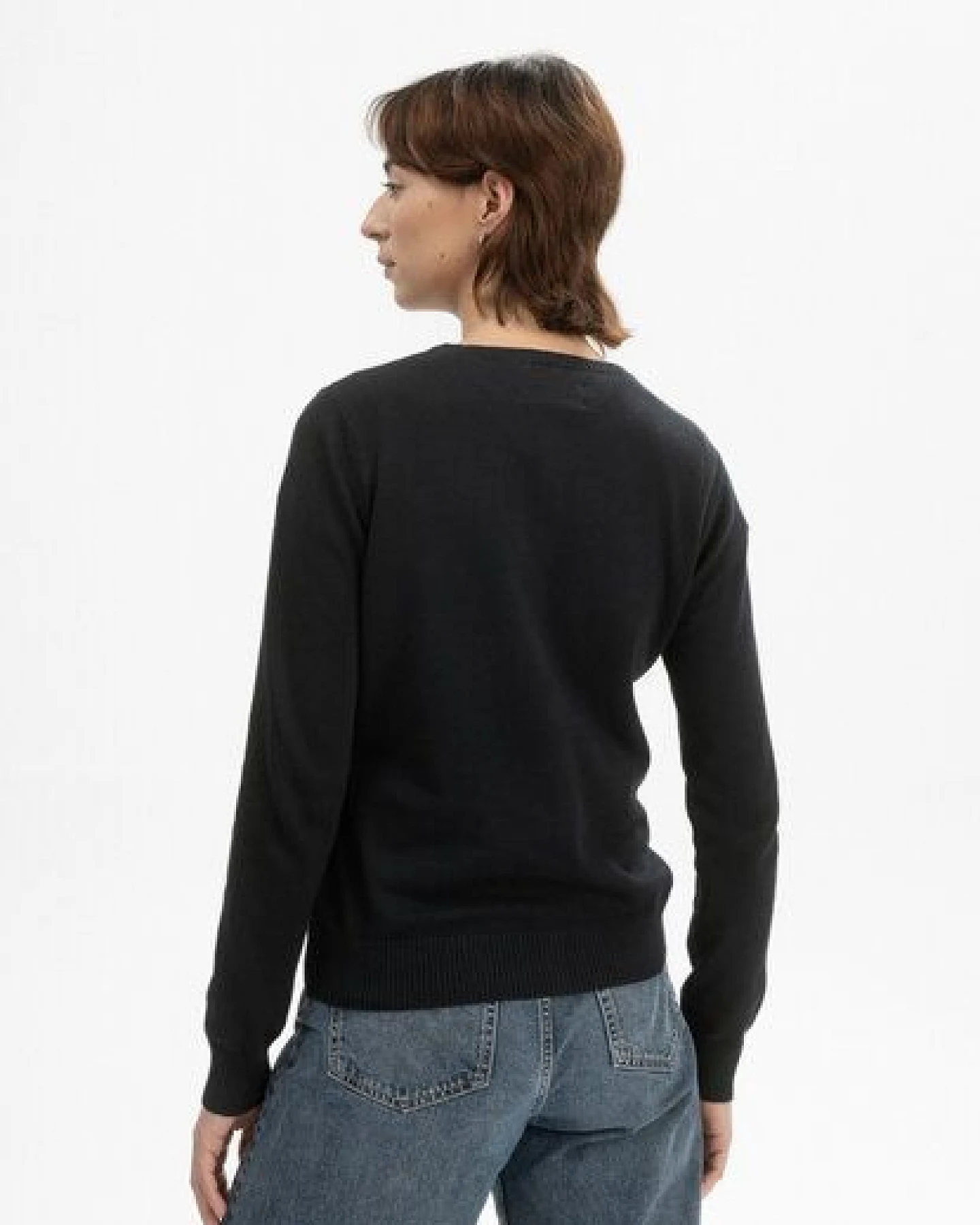 MELA Feinstrick Cardigan Style NAMEEN aus 100% Bio-Baumwolle – Ansicht 2