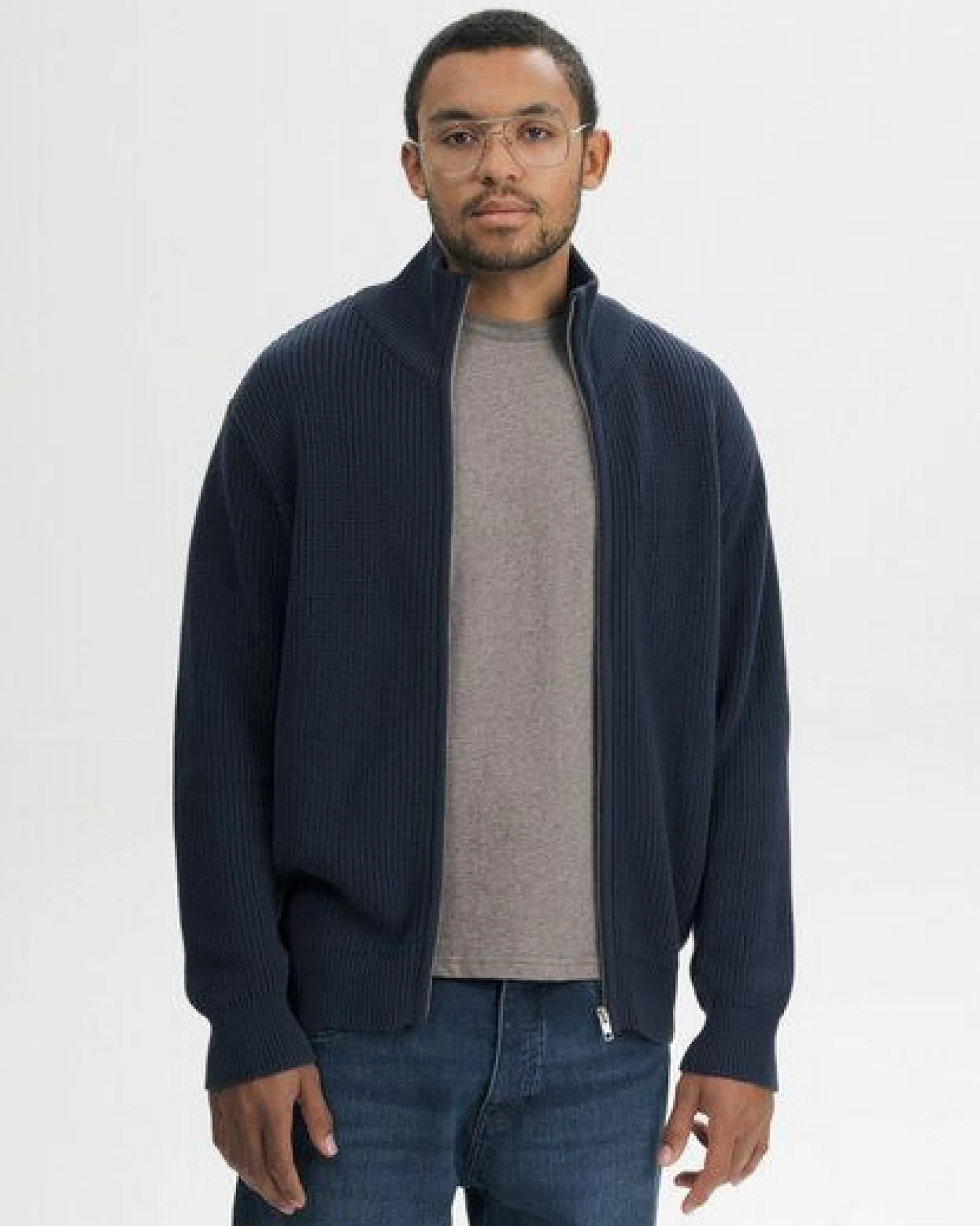 Rippstrick Jacke TAKSH – Ansicht 2