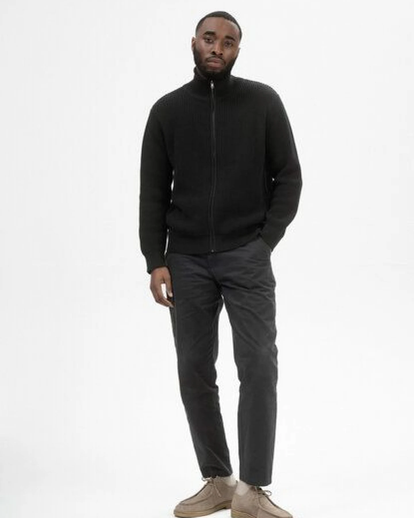 Rippstrick Jacke TAKSH – Ansicht 3