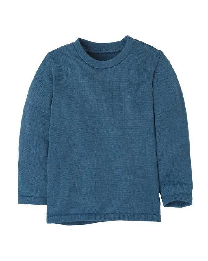 disana Kinder Strick-Pullover Uni kbT-Merinowolle