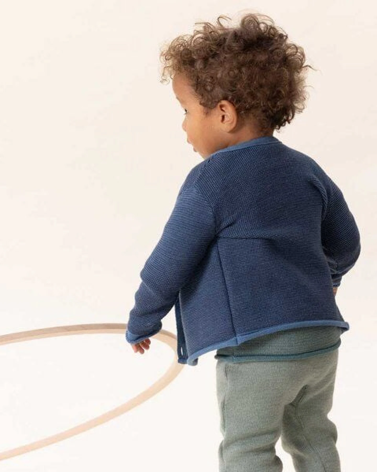 Disana Baby Melange-Jacke Schurwolle kbT-Merino – Ansicht 3