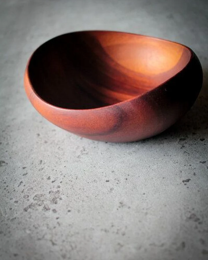 BY COPALA Oval Akazie Holzschale – Rustikale Naturholz Deko & Brotzeit Schüssel