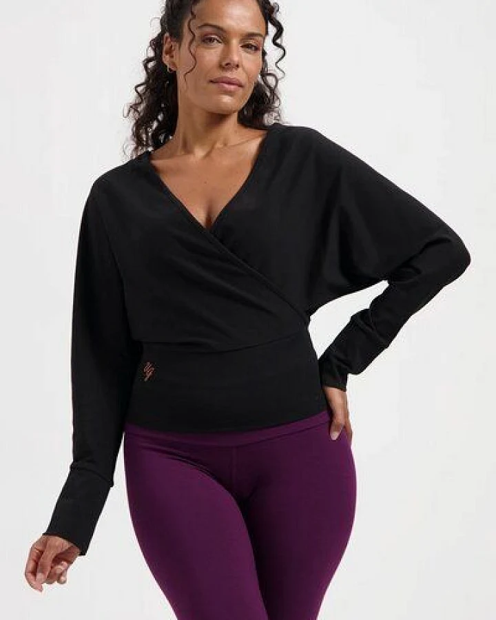 Urban Goddess Ala Yoga Longsleeve Wrap Top