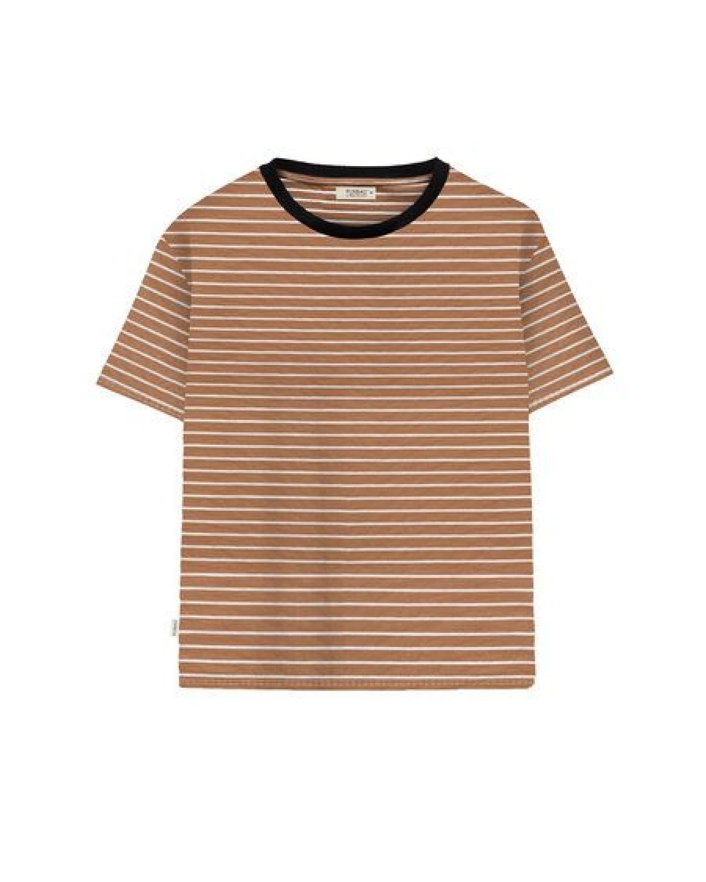 FUXBAU Gestreiftes Frauen T-Shirt - karamell – Ansicht 2
