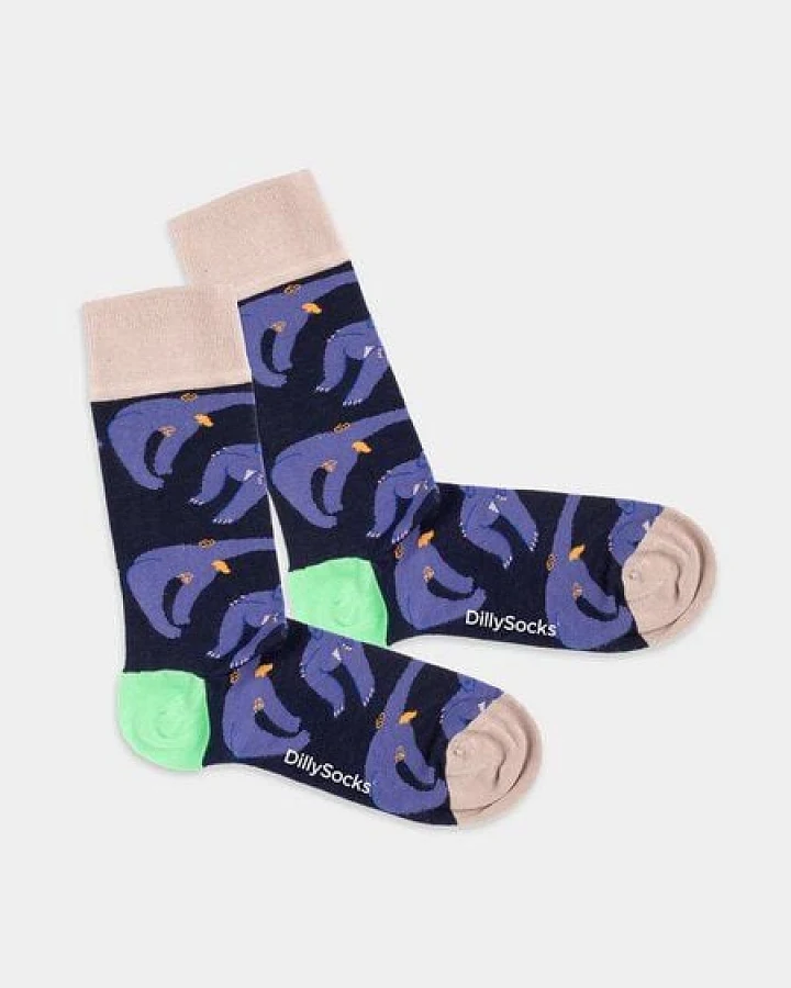DillySocks Bunte Socken, Bio Baumwolle, moving bodies