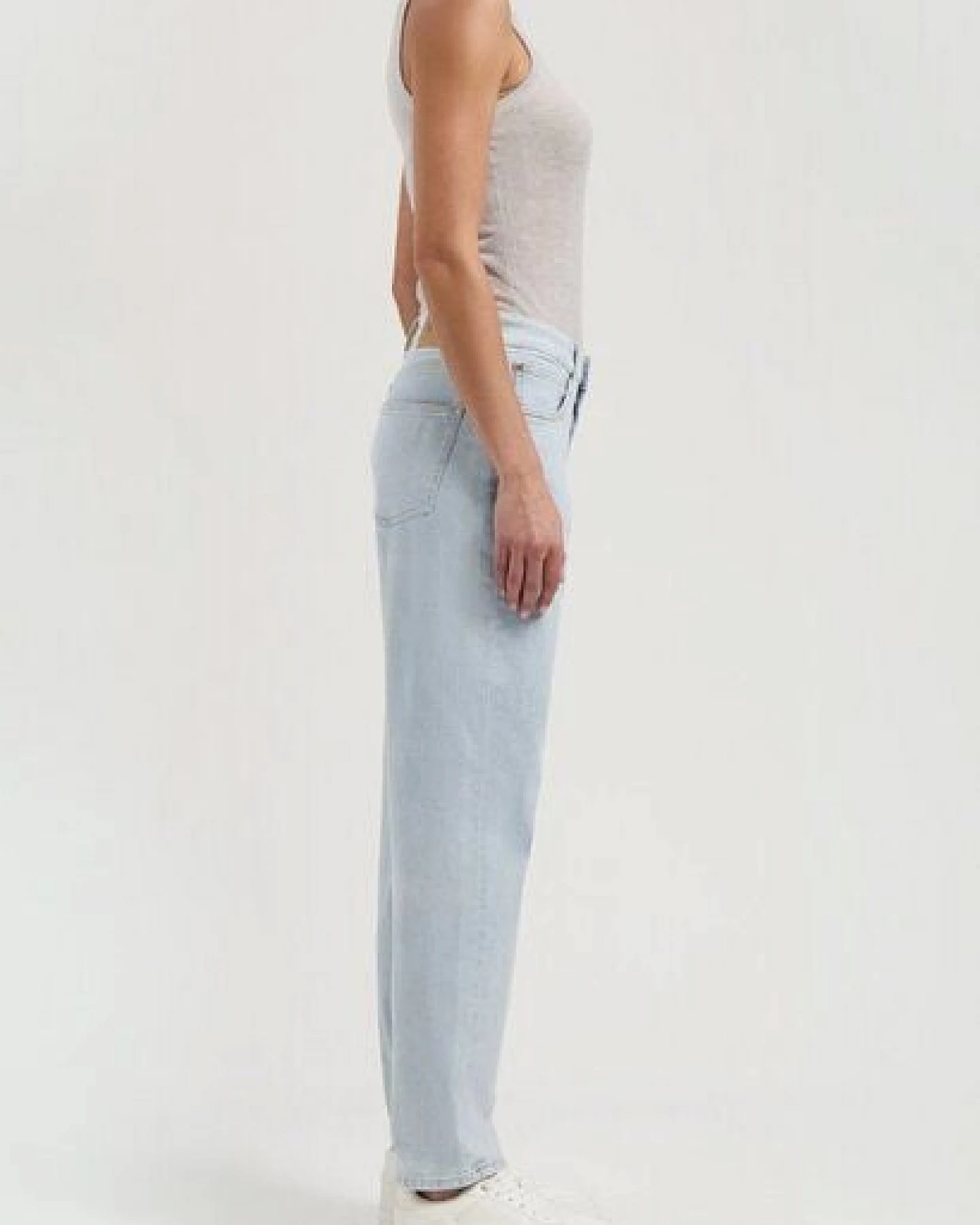 MUD Jeans MAMS Stretch High Tapered Jeans aus Baumwolle / Tencel – Ansicht 3