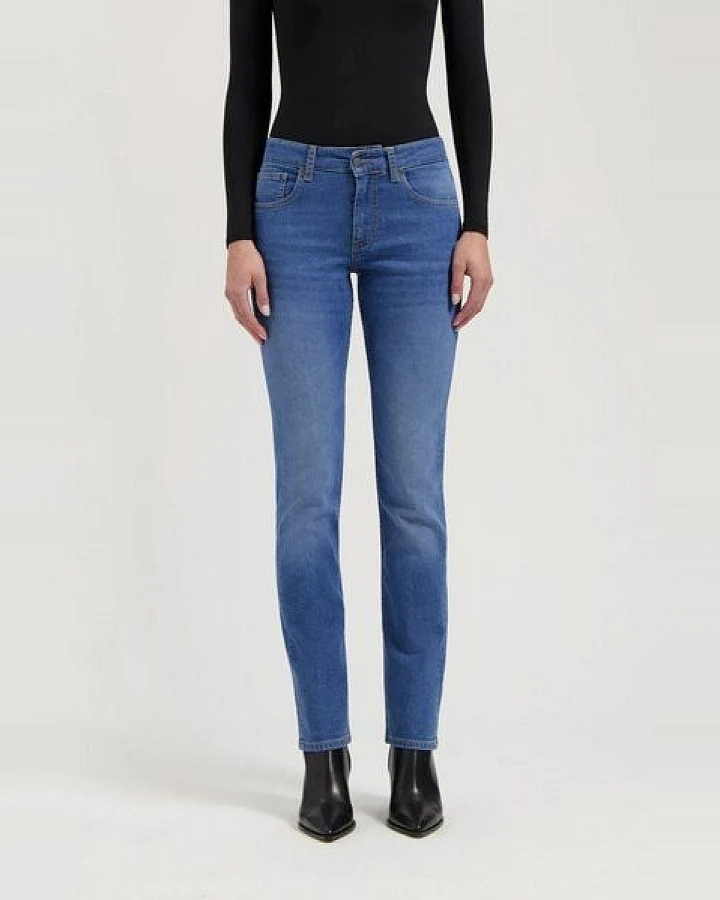 MUD Jeans Jeans Slim LOGAN High Fit aus einem Baumwolle / Tencel Mix