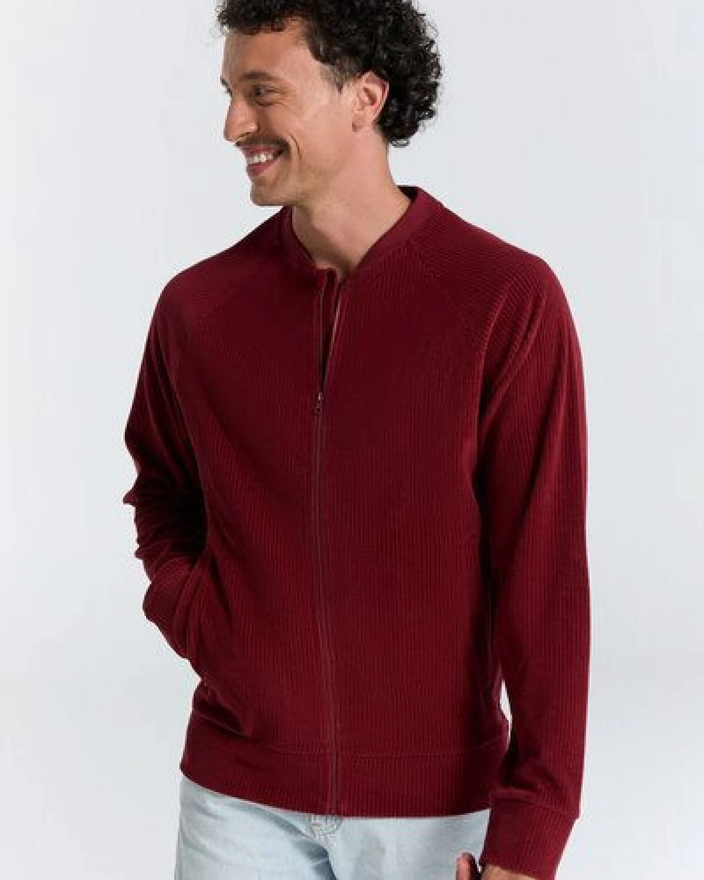 Leela Cotton Unisex Baseballjacke – Ansicht 2