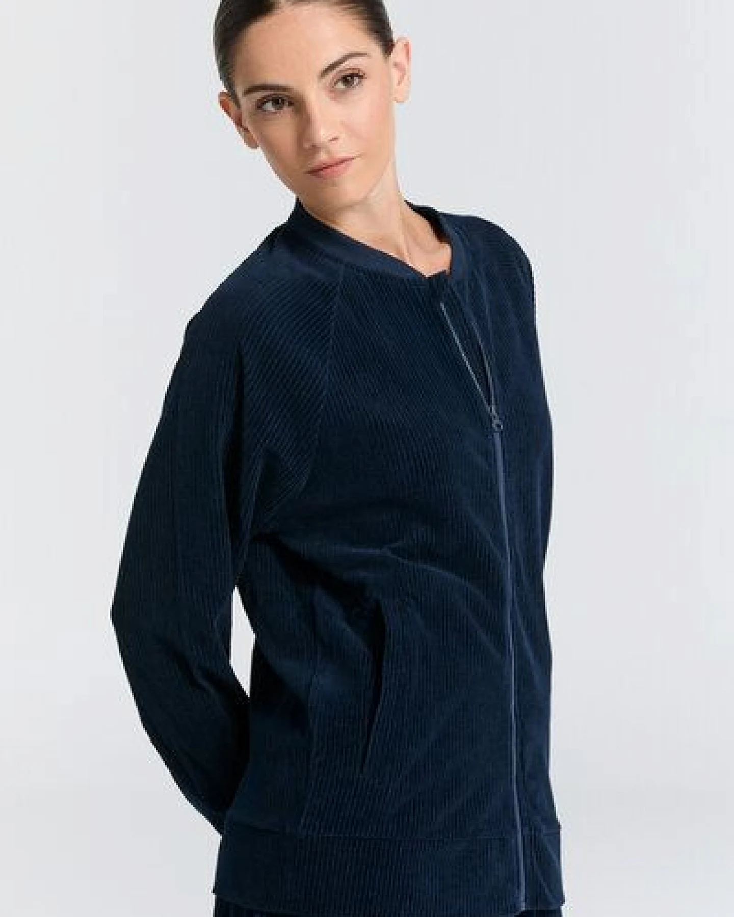 Leela Cotton Unisex Baseballjacke – Ansicht 2