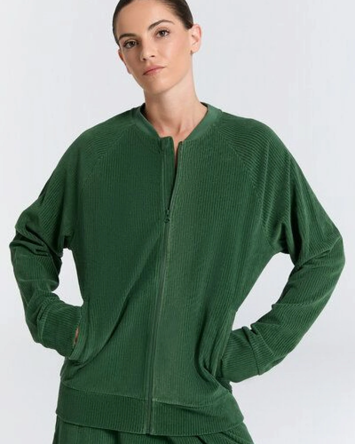 Leela Cotton Unisex Baseballjacke – Ansicht 2