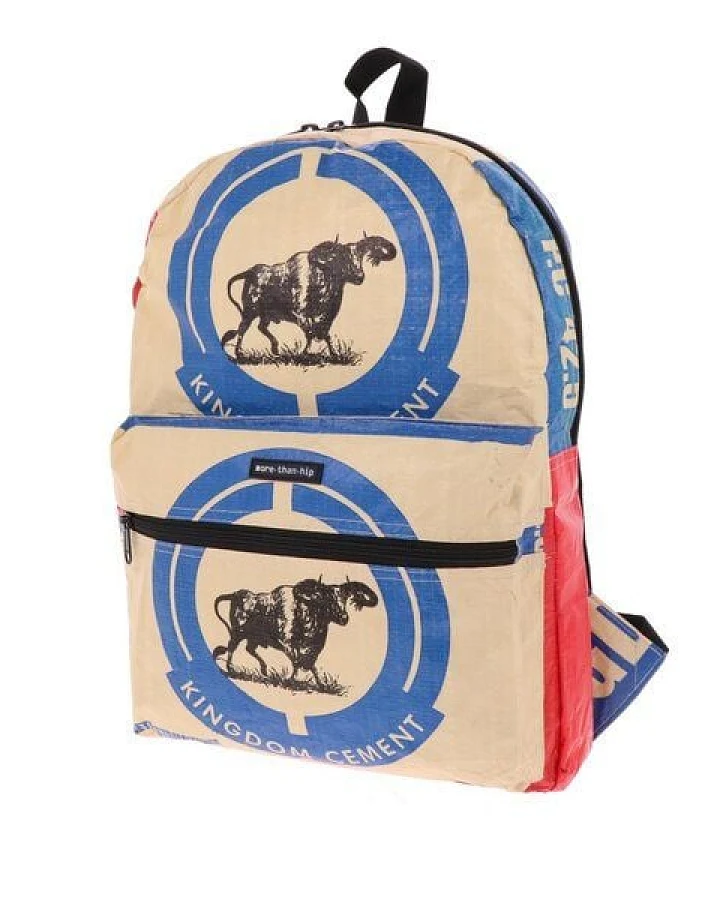 MoreThanHip Leichter A4-Rucksack aus recyceltem kambodschanischem Zementsack – CemLite
