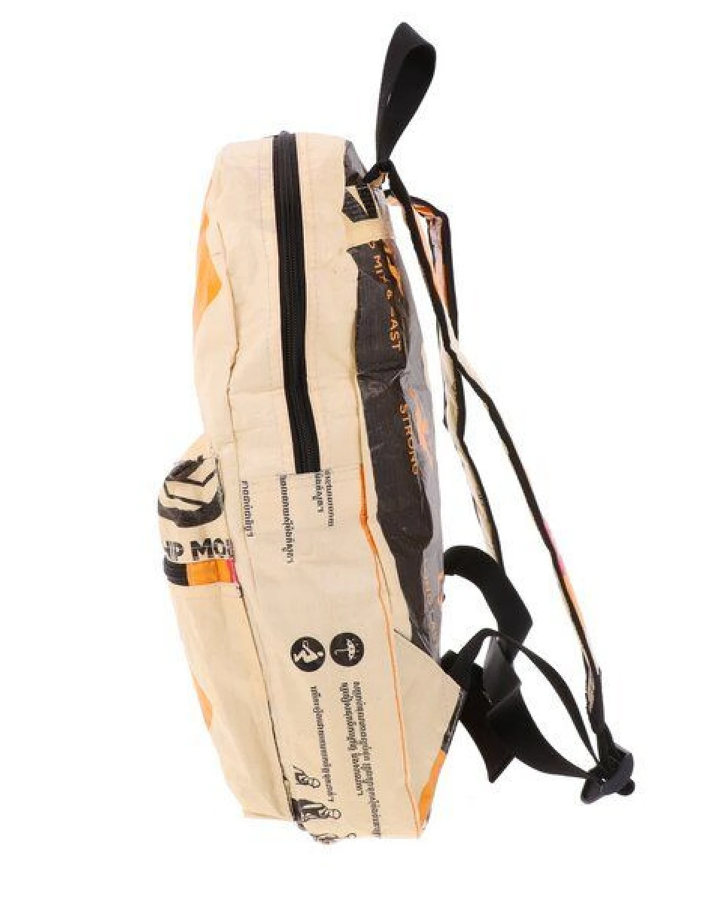 MoreThanHip Leichter A4-Rucksack aus recyceltem kambodschanischem Zementsack – CemLite – Ansicht 3