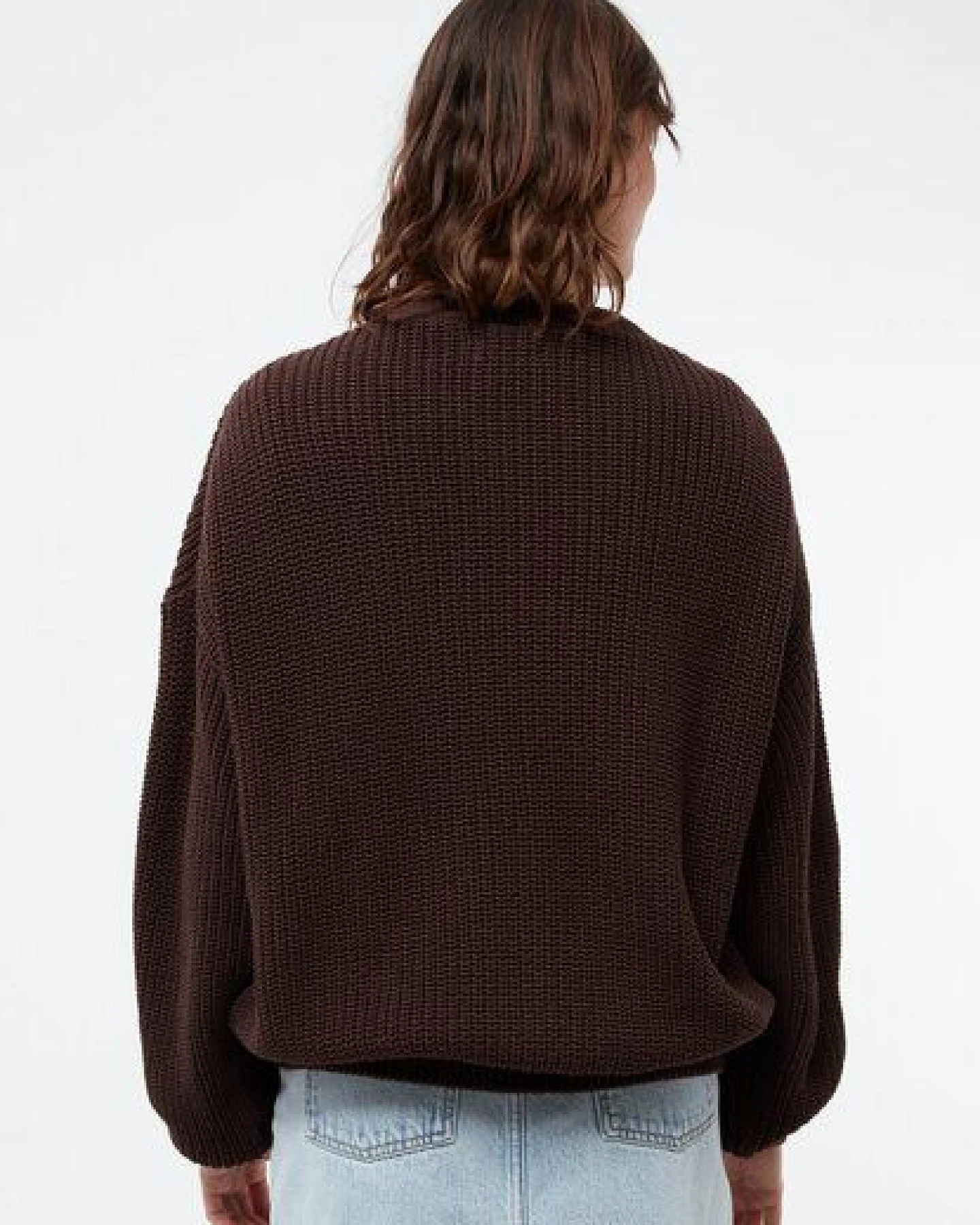 Givn Berlin Strickcardigan GBDESIREE oversize aus Bio-Baumwolle mit Perlmuster-Strick – Ansicht 4