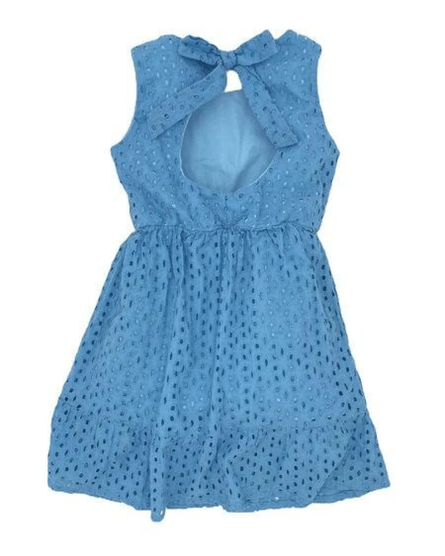 Marraine Kids Kleid LACE aus Bio-Baumwolle – Lochstickerei & Schleifendetail – Ansicht 3