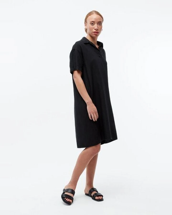 Givn Berlin Leinenkleid GBELAINE mit Polokragen