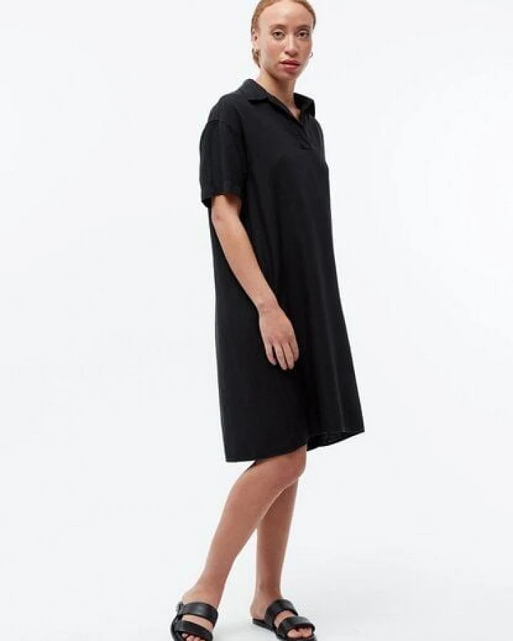 Givn Berlin Leinenkleid GBELAINE mit Polokragen