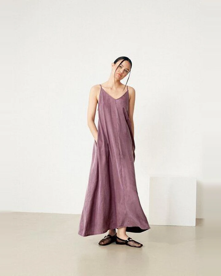 Givn Berlin Maxikleid GBROXIE aus TENCEL mit Peach-Effekt