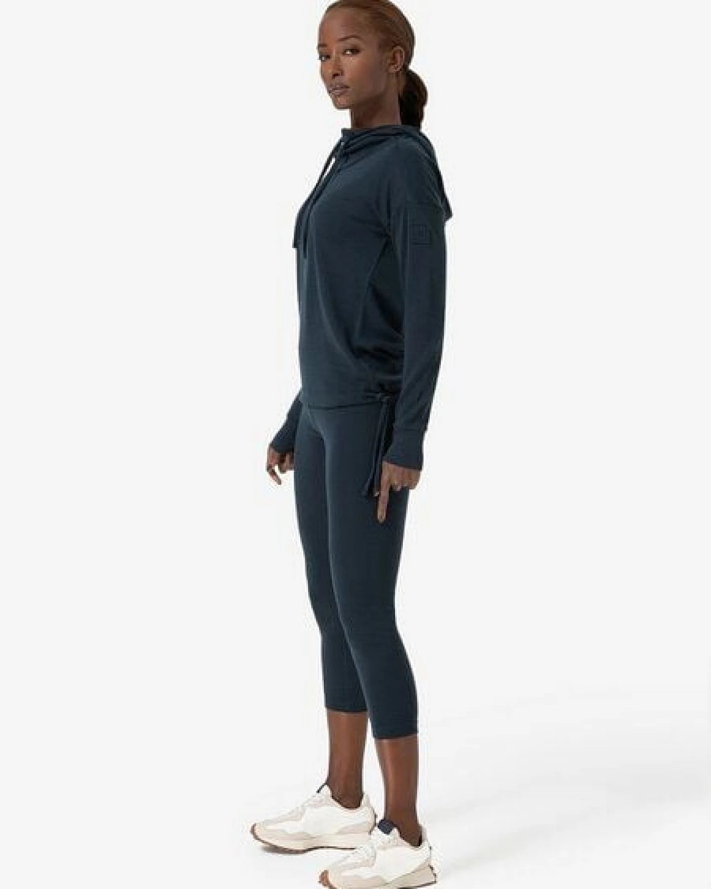 super.natural Kapuzenpullover FUNNEL BIO für Damen, nachhaltig, Merino – Ansicht 3