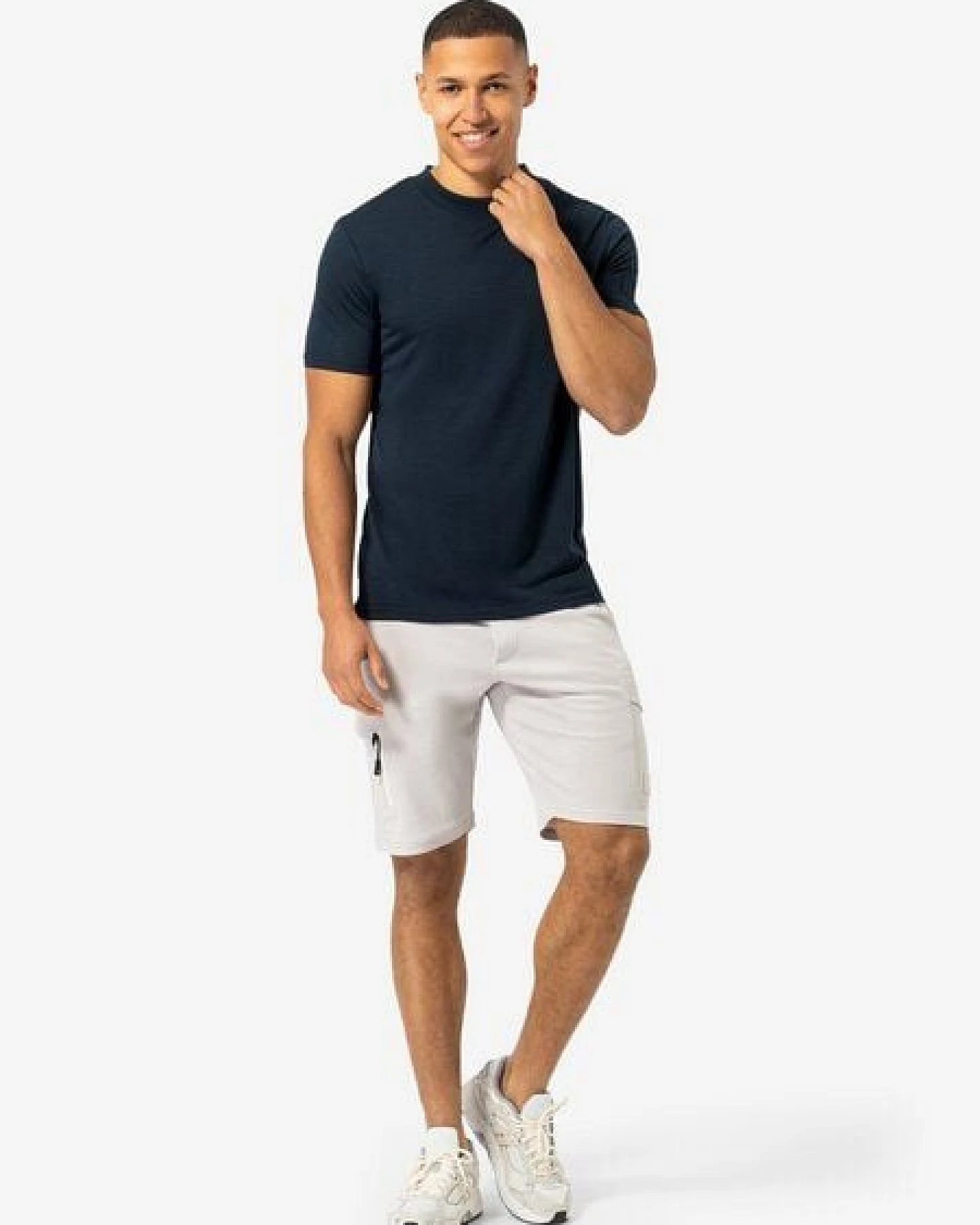 super.natural T-Shirt CASUAL RIB BIO J TEE für Herren, nachhaltig, Merino – Ansicht 3