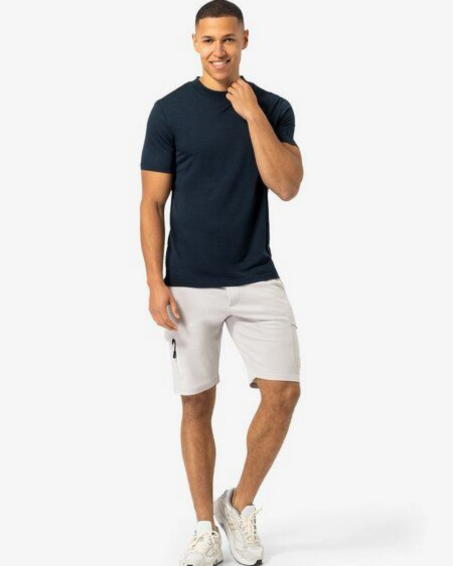 super.natural T-Shirt CASUAL RIB BIO J TEE für Herren, nachhaltig, Merino – Ansicht 3