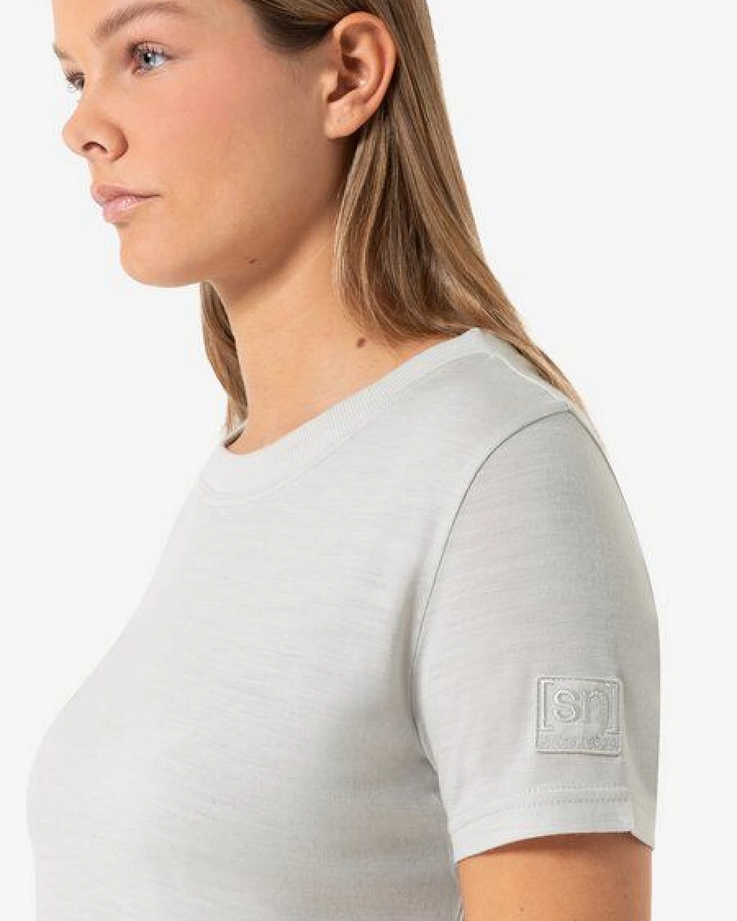 super.natural T-Shirt CASUAL RIB BIO J TEE für Damen, nachhaltig, Merino – Ansicht 2