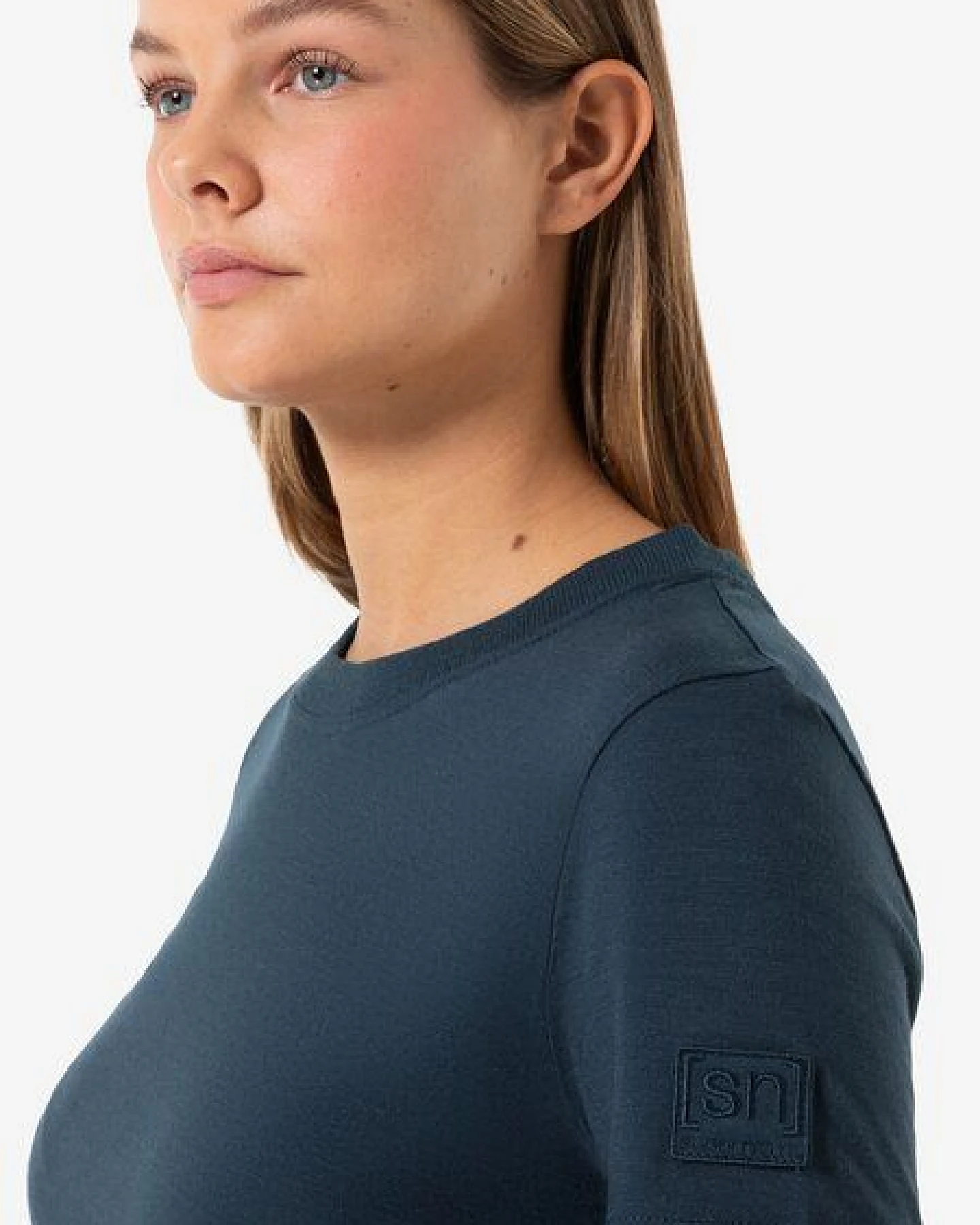 super.natural T-Shirt CASUAL RIB BIO J TEE für Damen, nachhaltig, Merino – Ansicht 2