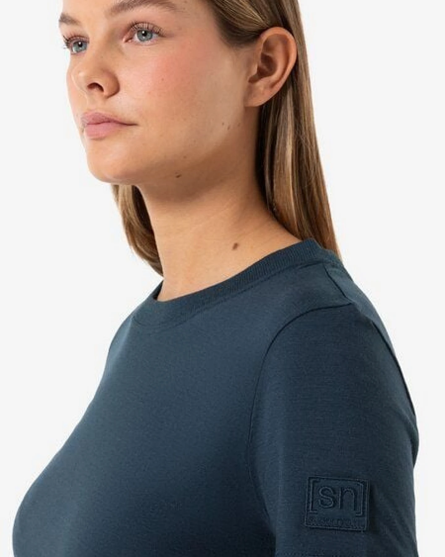 super.natural T-Shirt CASUAL RIB BIO J TEE für Damen, nachhaltig, Merino – Ansicht 2