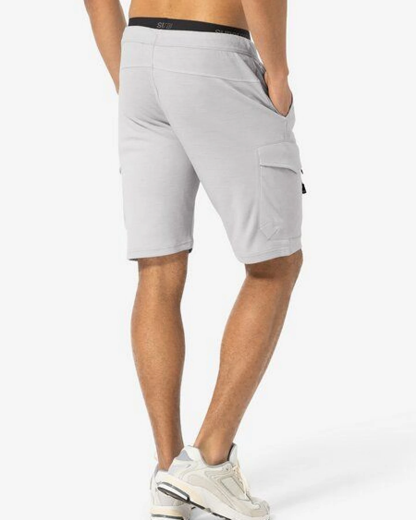 super.natural kurze Jogginghose CARGO BIO SHORTS für Herren, nachhaltig, Merino – Ansicht 2