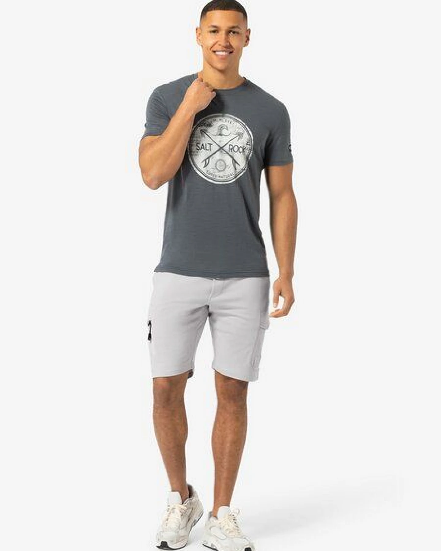 super.natural kurze Jogginghose CARGO BIO SHORTS für Herren, nachhaltig, Merino – Ansicht 3