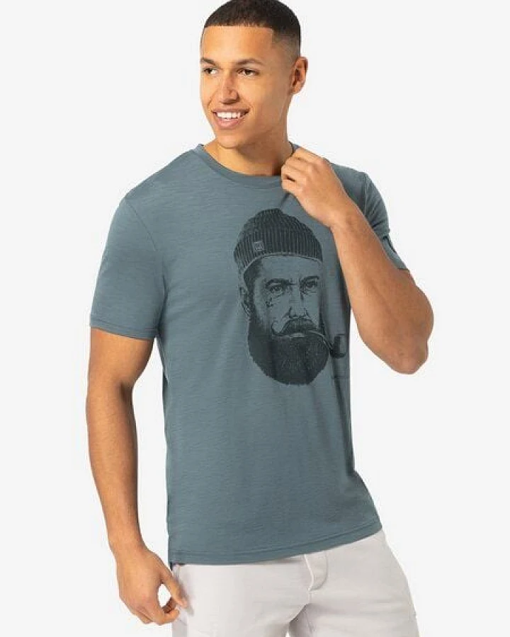 super.natural T-Shirt SN SAILOR BIO J TEE für Herren, nachhaltig, Merino