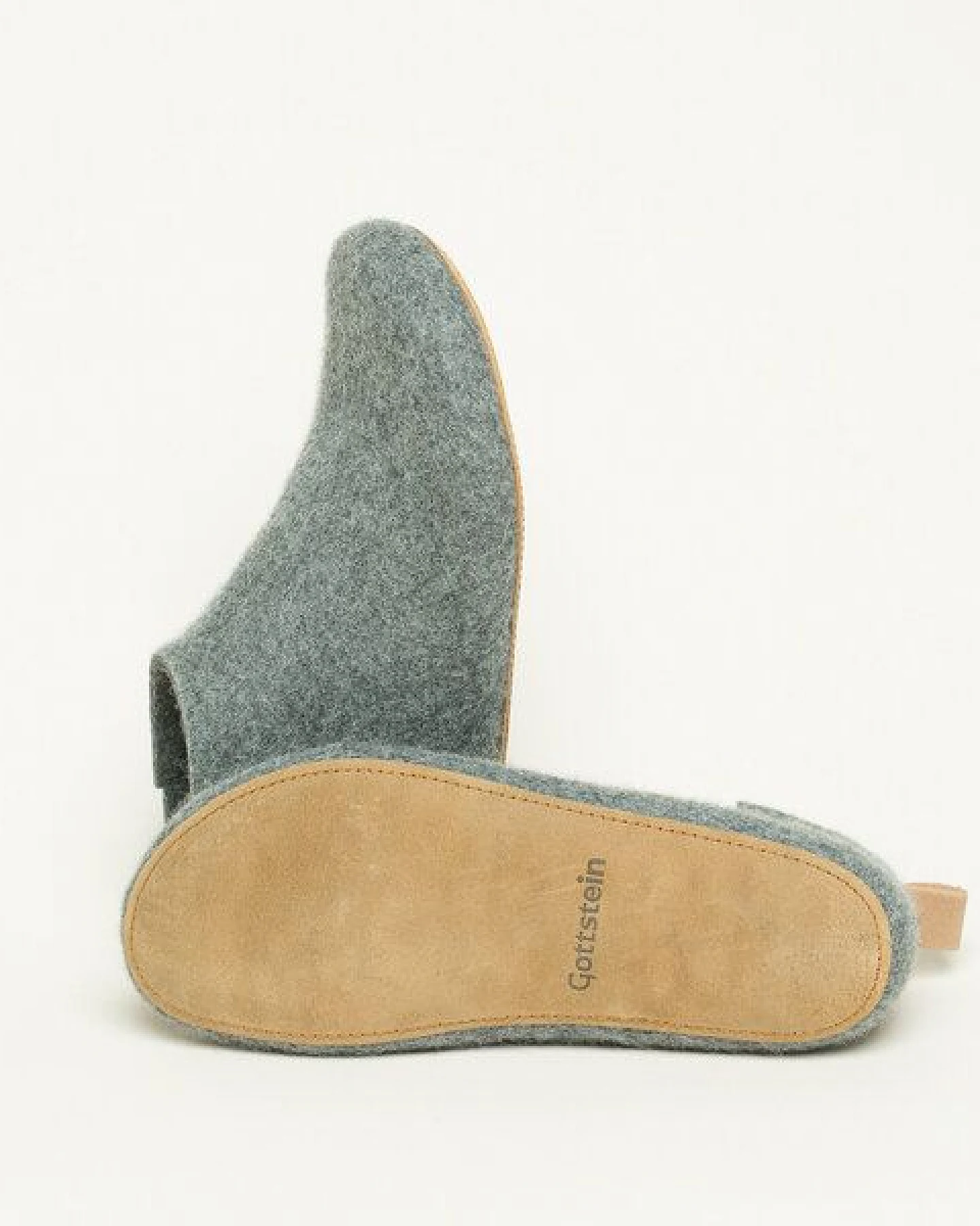 Magicfelt 743 Hüttenschuhe aus 100% Merino-Wolle - Hausschuh für Damen & Herren - Made in Tirol - Hochwertige & robuste Ledersohle – Ansicht 4