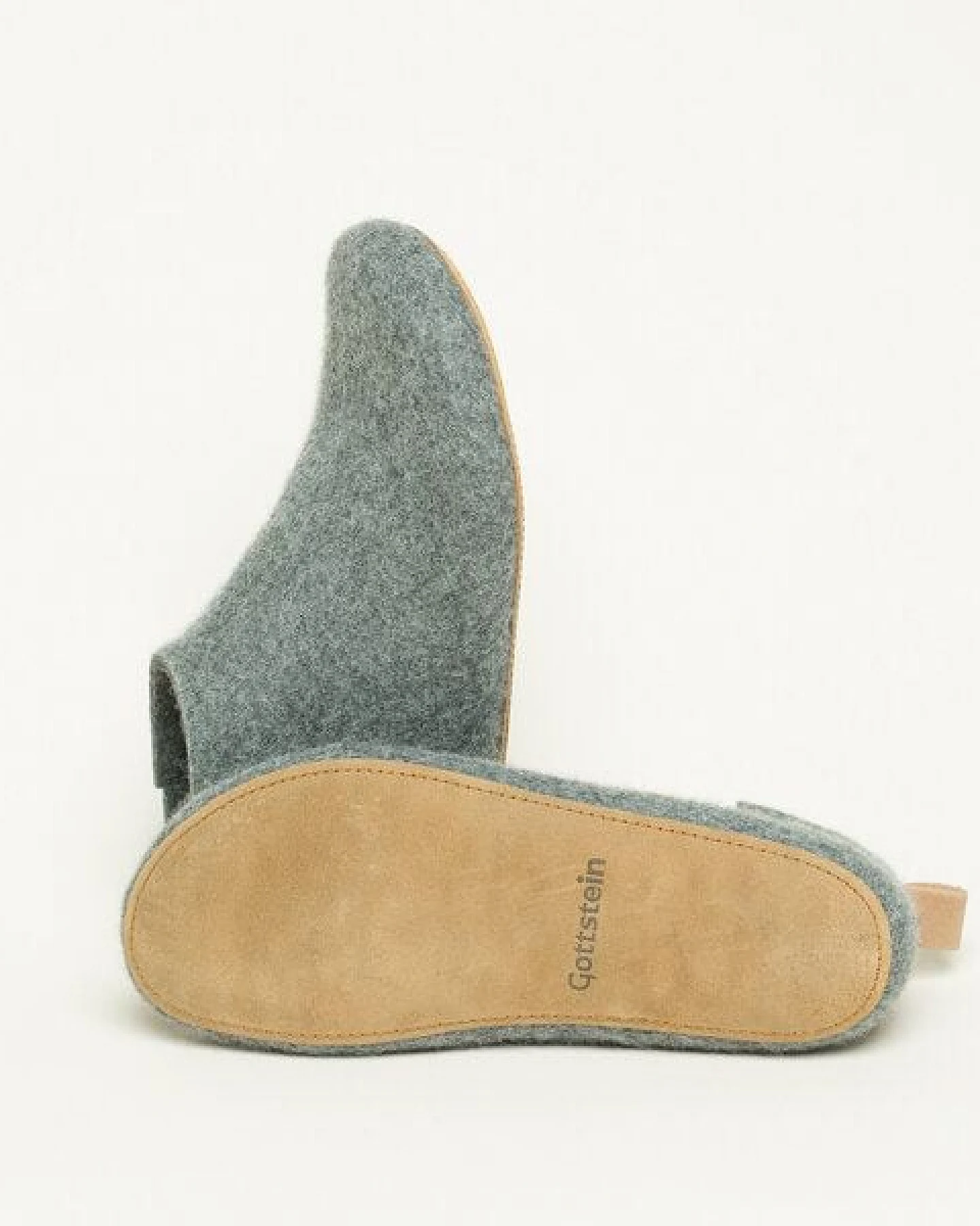 Magicfelt 743 Hüttenschuhe aus 100% Merino-Wolle - Hausschuh für Damen & Herren - Made in Tirol - Hochwertige & robuste Ledersohle – Ansicht 4