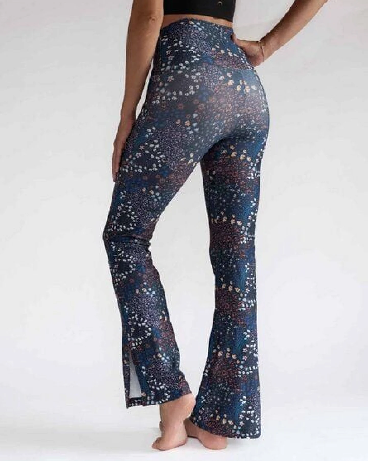 Arctic Flamingo Damen Yoga Hose BLUMENBOMBE – Ansicht 4
