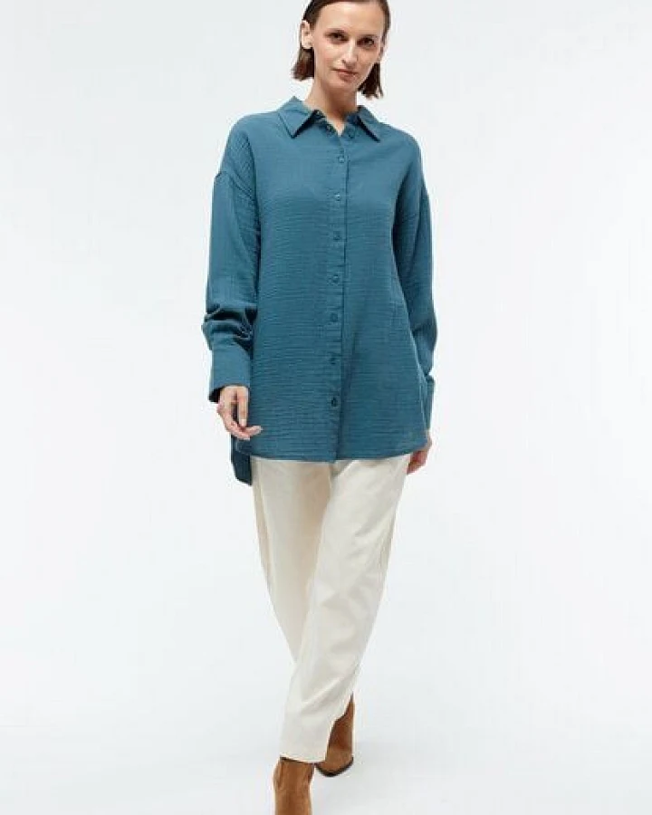 Givn Berlin Bluse GBCOSIMA oversize aus Bio-Baumwolle