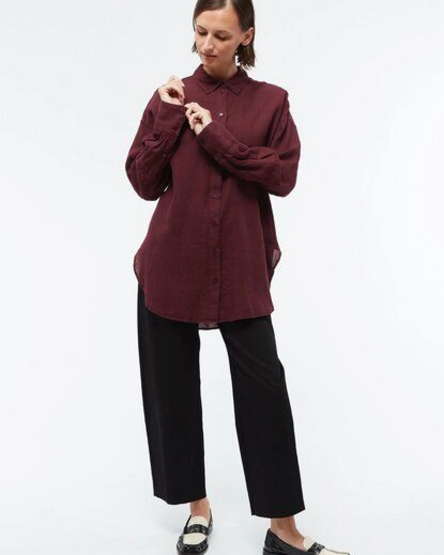 Givn Berlin Leinenbluse GBCOSIMA oversize – Ansicht 3