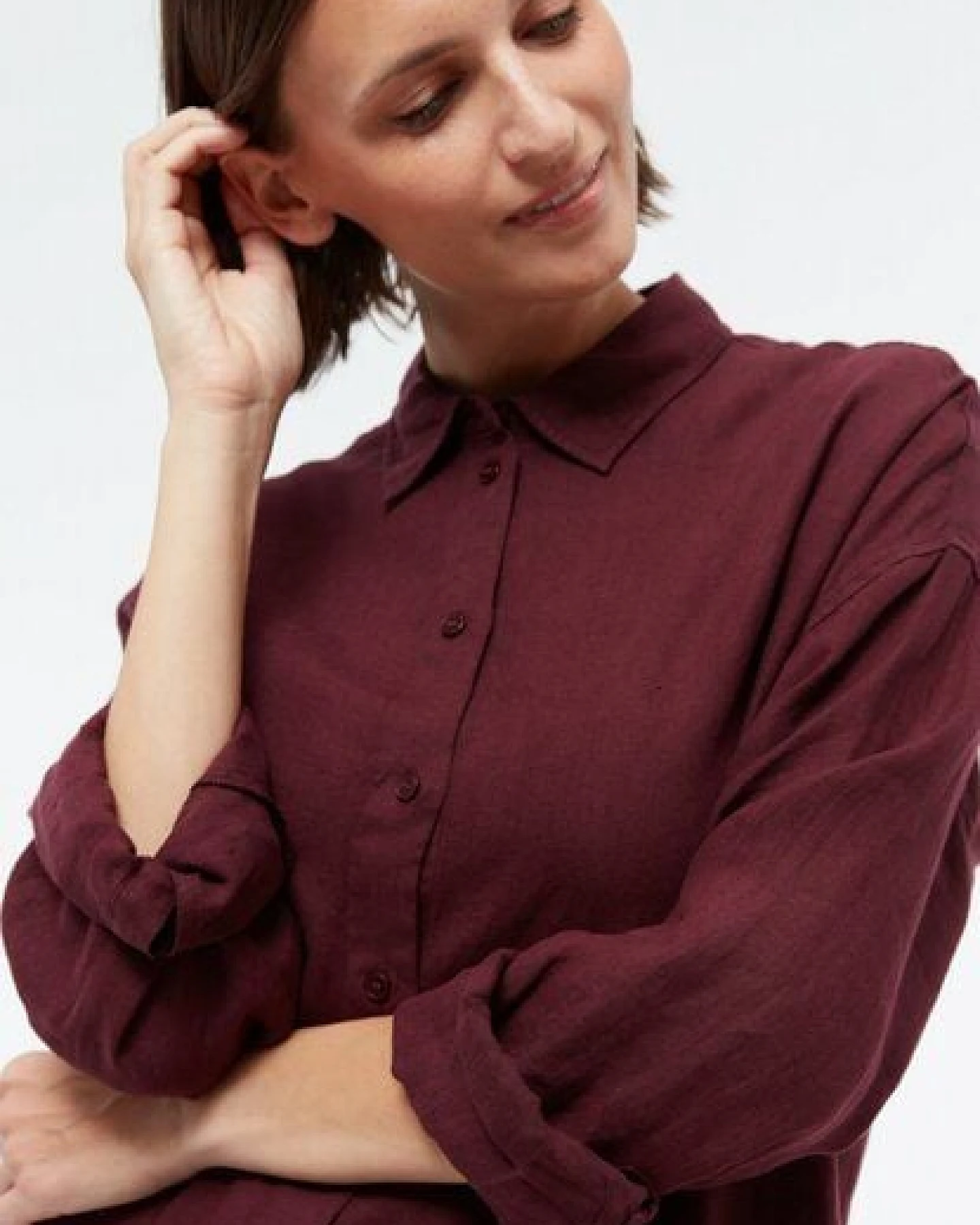 Givn Berlin Leinenbluse GBCOSIMA oversize – Ansicht 4