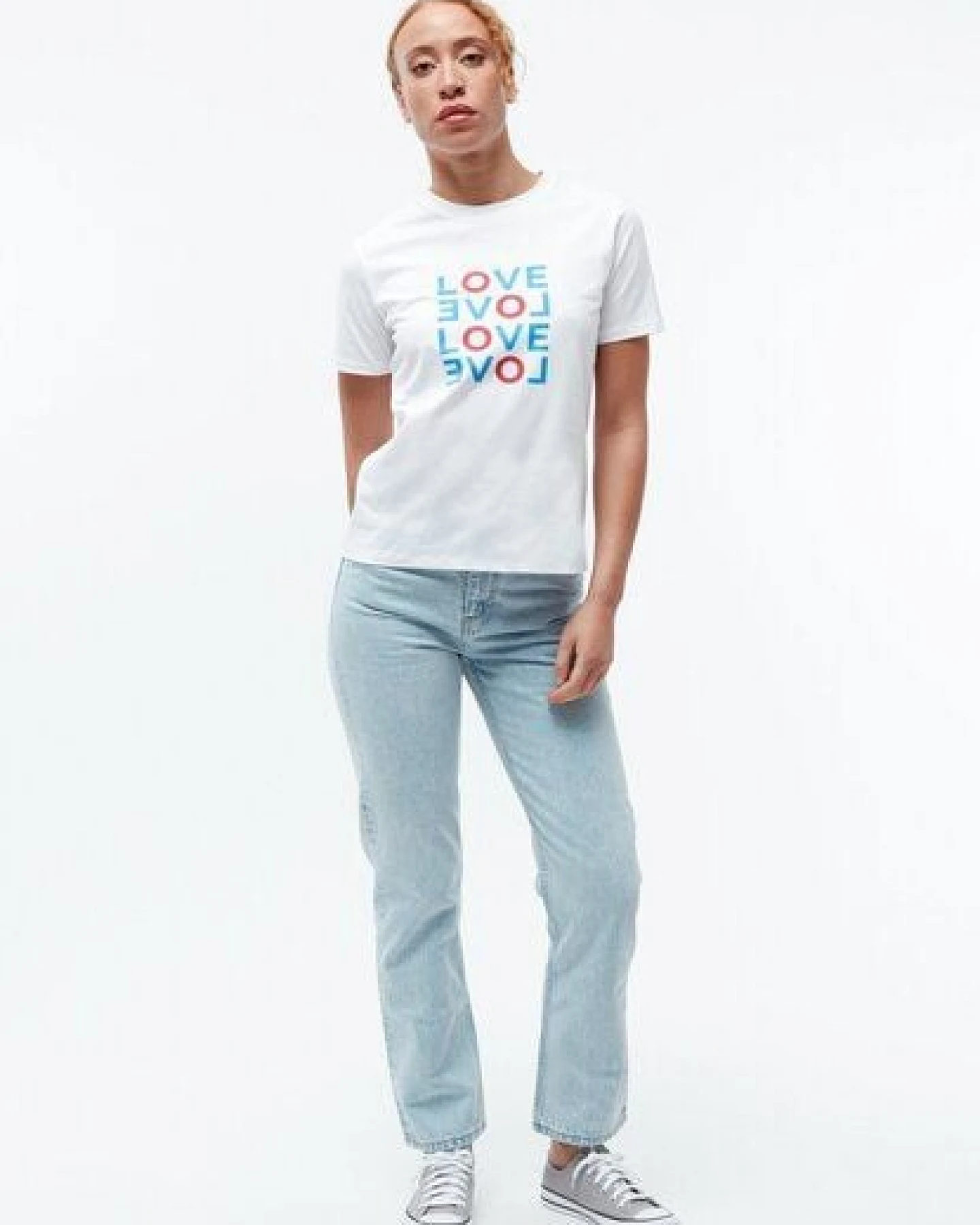 Givn Berlin T-Shirt GBFINE (LOVE) aus Bio-Baumwolle mit Print – Ansicht 2