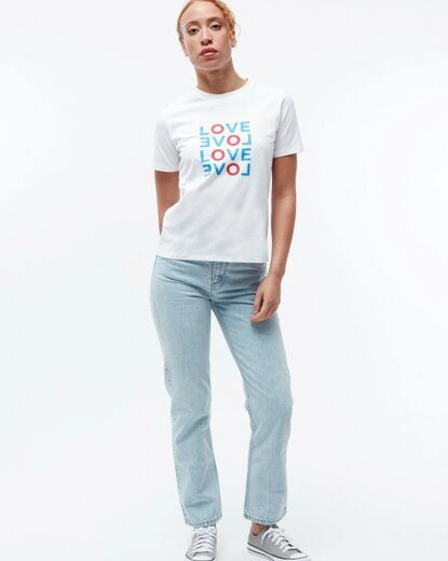 Givn Berlin T-Shirt GBFINE (LOVE) aus Bio-Baumwolle mit Print – Ansicht 2