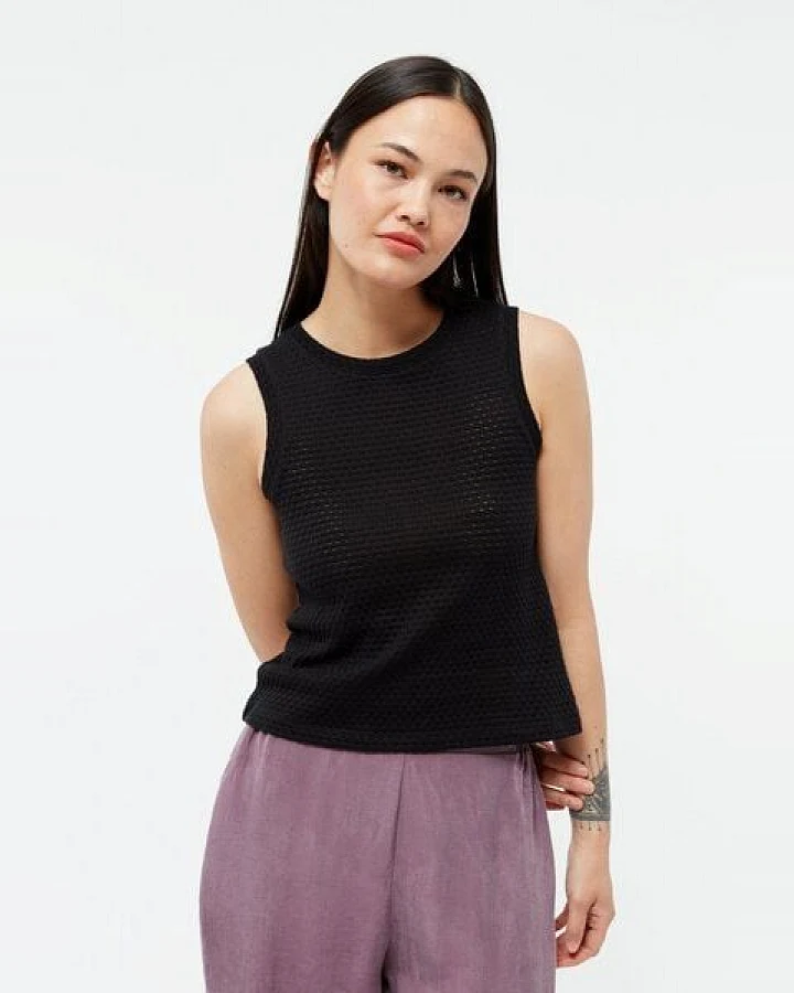 Givn Berlin Stricktop GBSHIRLEY cropped aus Bio-Baumwolle im Jacquard Muster