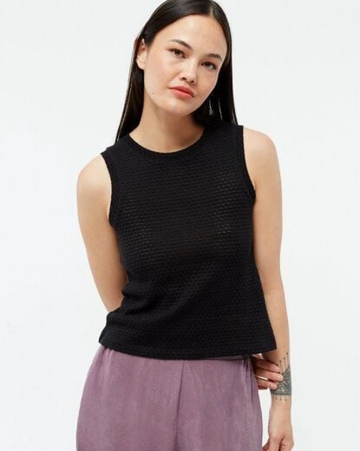 Givn Berlin Stricktop GBSHIRLEY cropped aus Bio-Baumwolle im Jacquard Muster