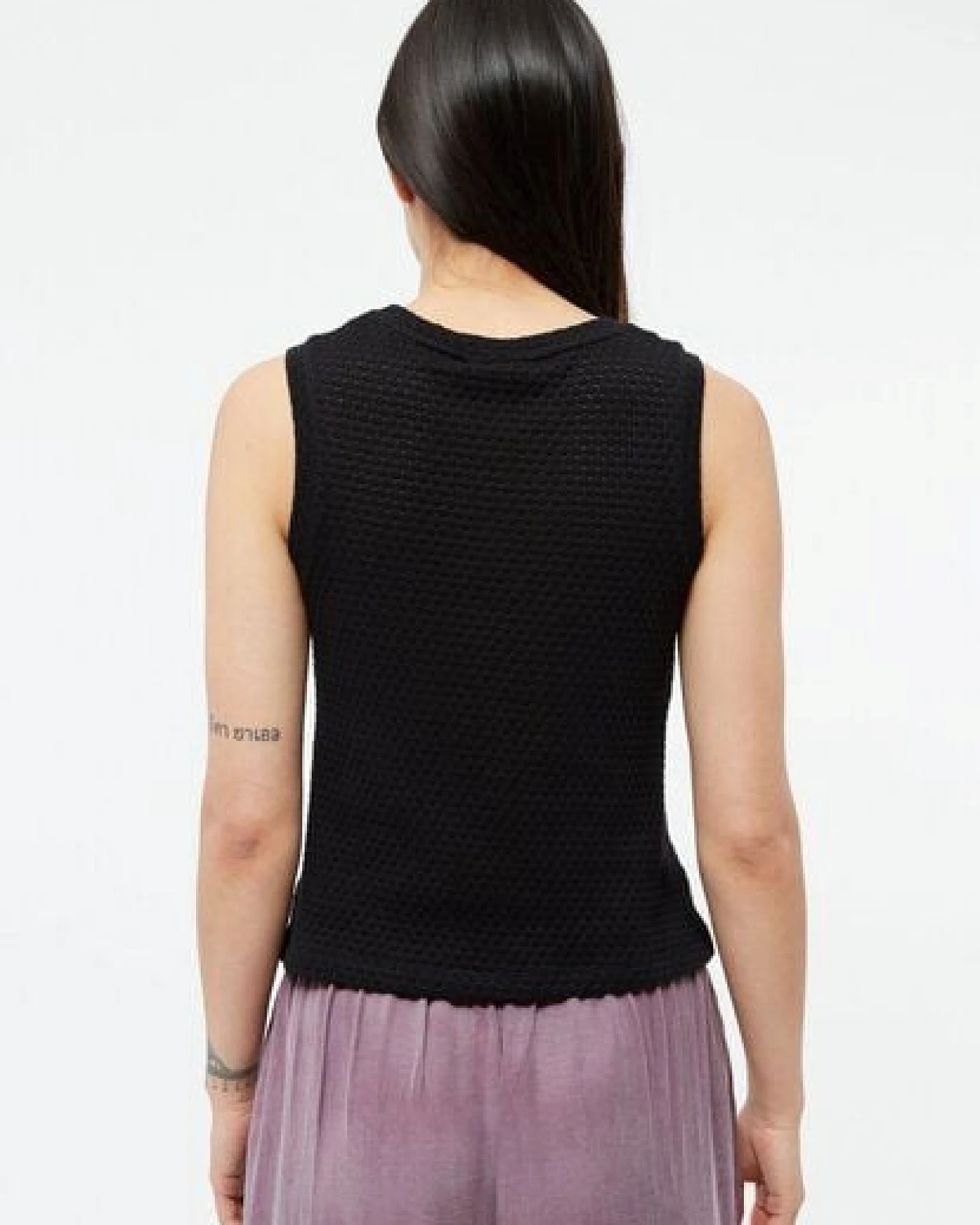 Givn Berlin Stricktop GBSHIRLEY cropped aus Bio-Baumwolle im Jacquard Muster – Ansicht 4
