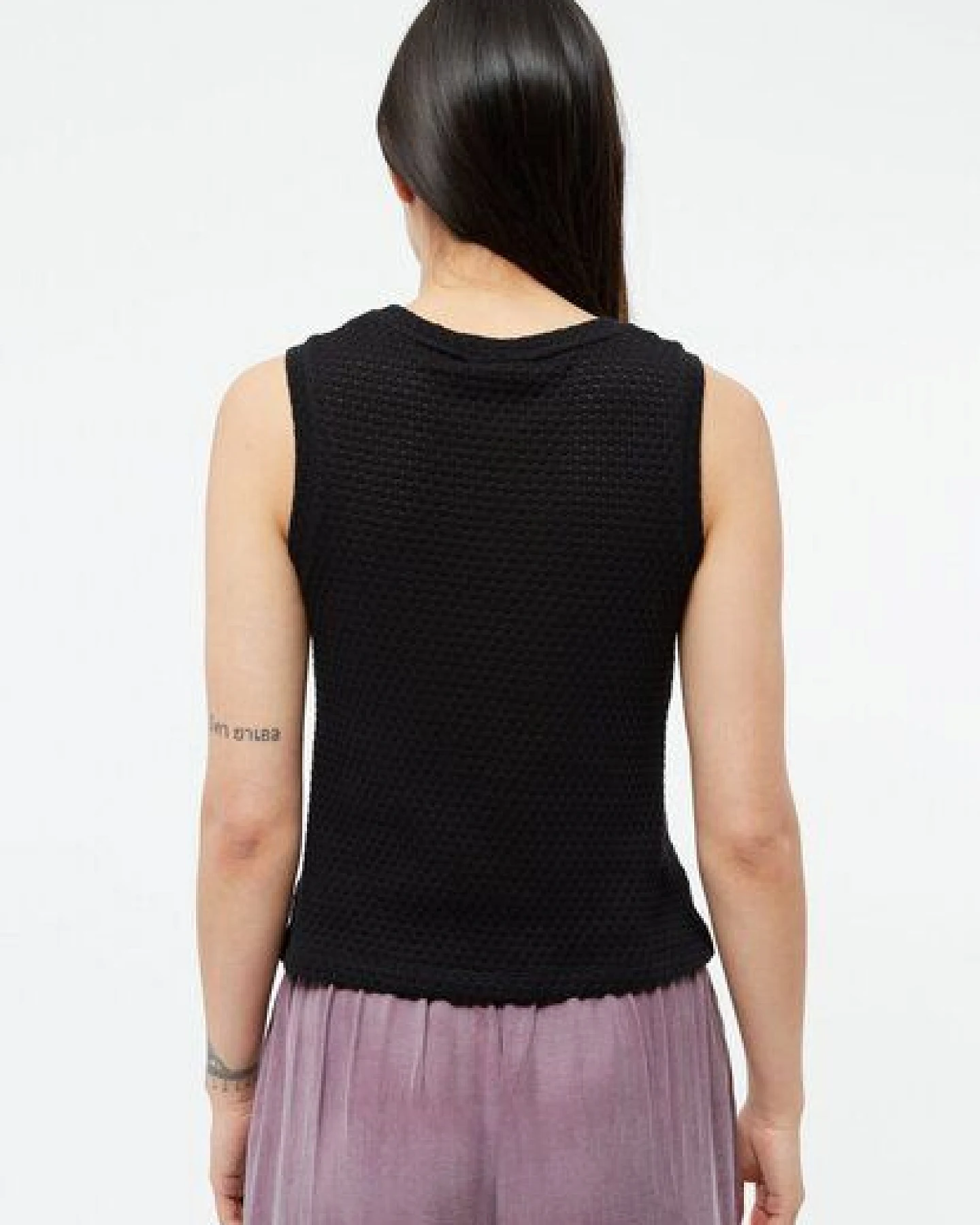 Givn Berlin Stricktop GBSHIRLEY cropped aus Bio-Baumwolle im Jacquard Muster – Ansicht 4