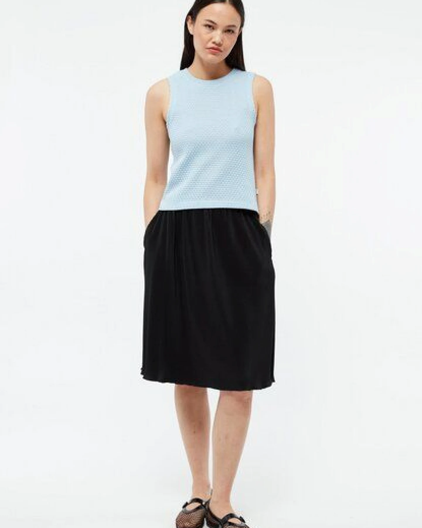Givn Berlin Stricktop GBSHIRLEY cropped aus Bio-Baumwolle im Jacquard Muster – Ansicht 2