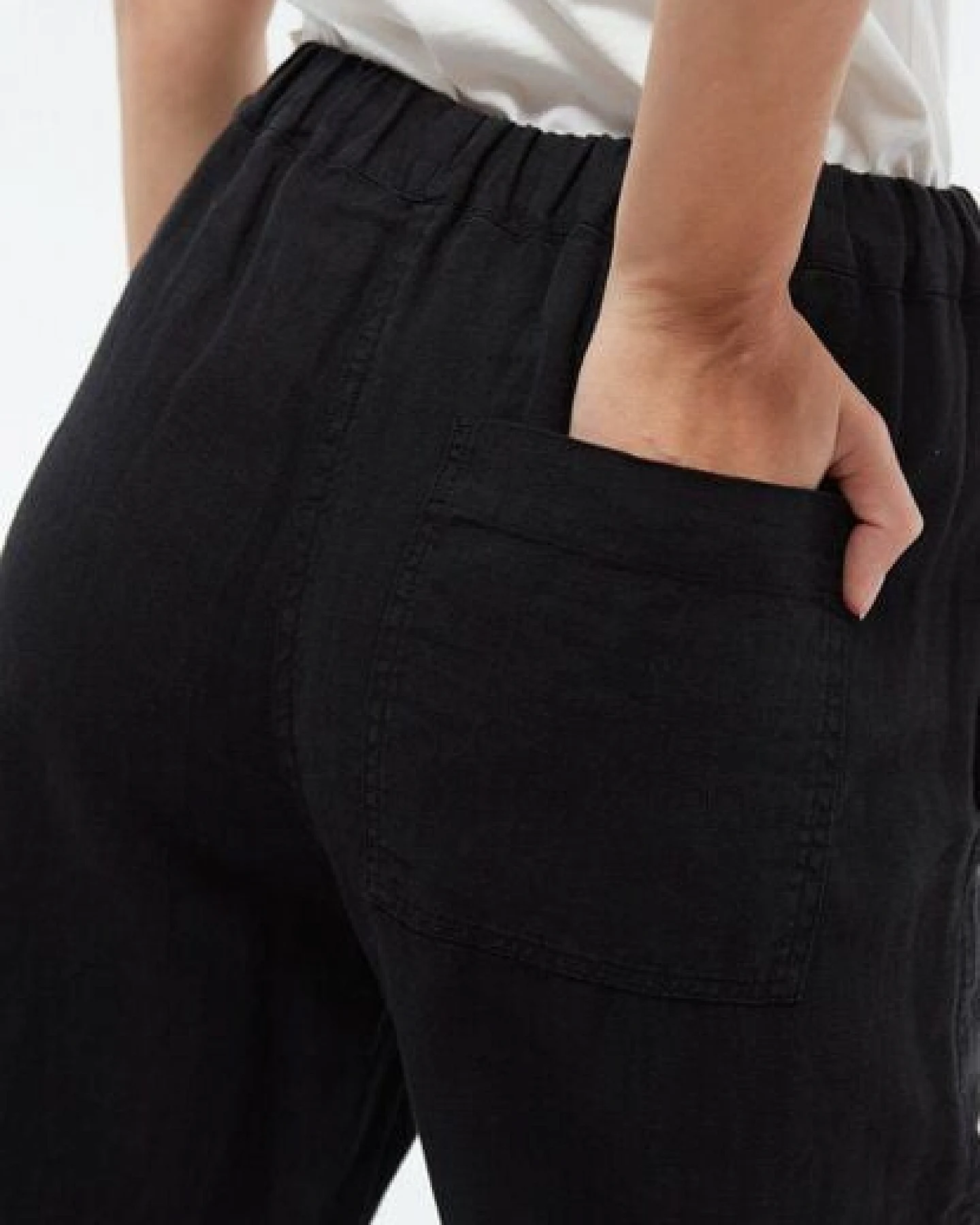 Givn Berlin Leinenhose GBHELENA mit elastischem Bund – Ansicht 4